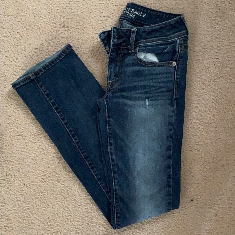 Size 0 American Eagle boot cut jeans.